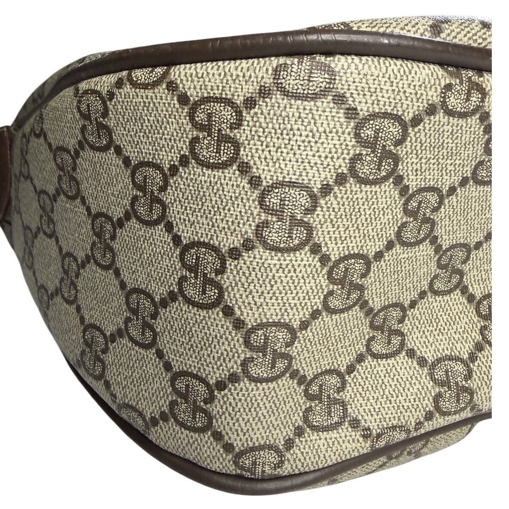 Vintage GUCCI Authentic Sherry GG Shoulder Bag Brown‎ Monogram Coated Canvas - Picture 10 of 13